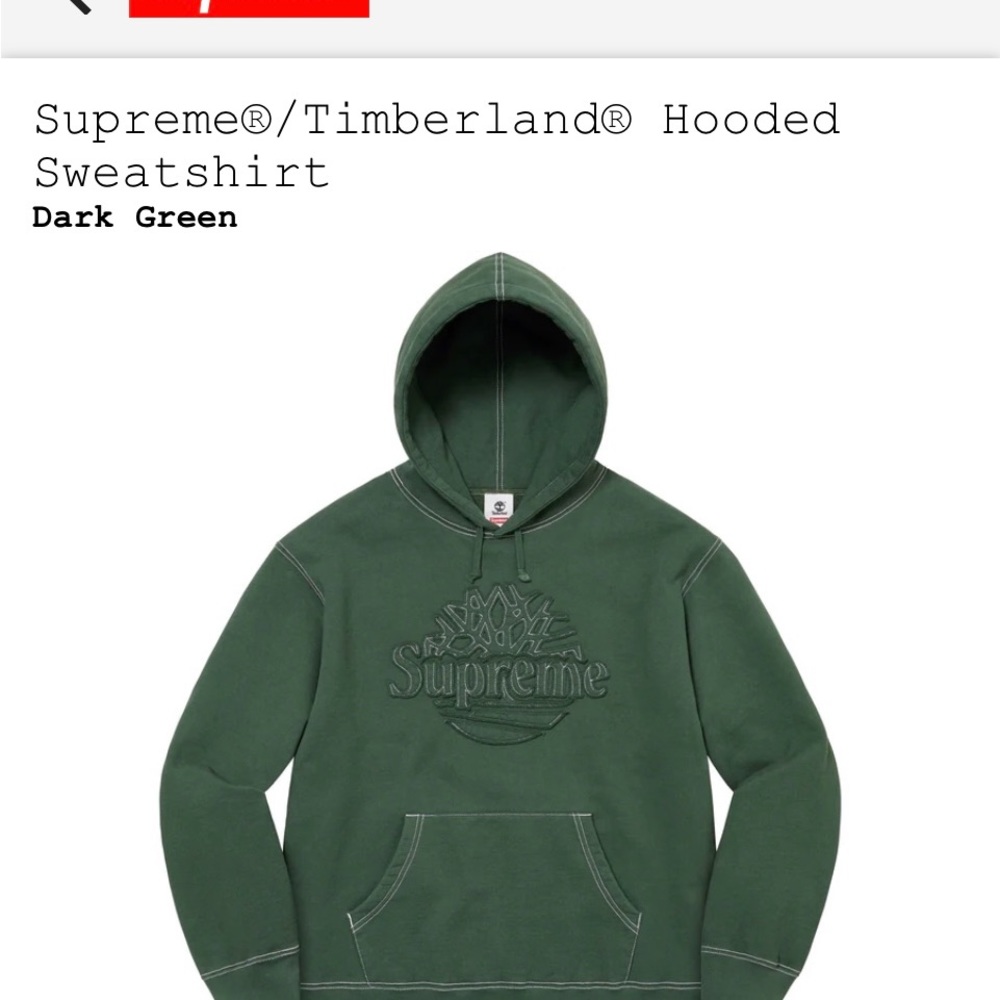 Supreme timberland hoodie